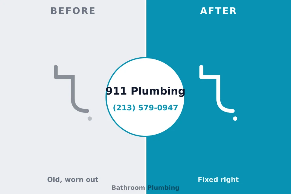 Before and after: plumbing company Kincheloe, MI